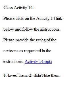 Class Activity 14